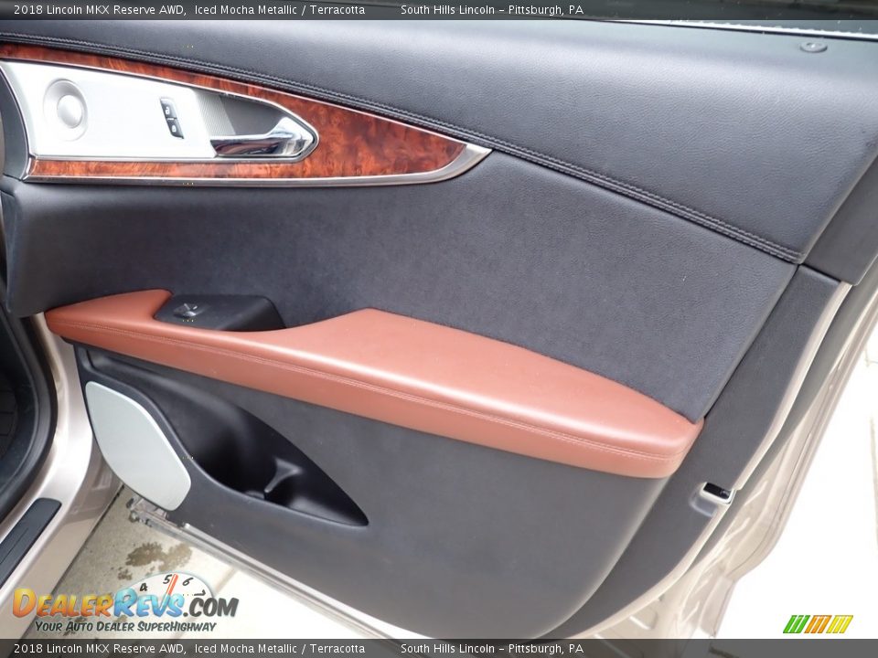 2018 Lincoln MKX Reserve AWD Iced Mocha Metallic / Terracotta Photo #13