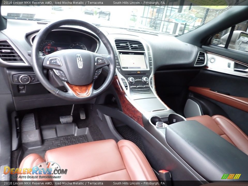 2018 Lincoln MKX Reserve AWD Iced Mocha Metallic / Terracotta Photo #17