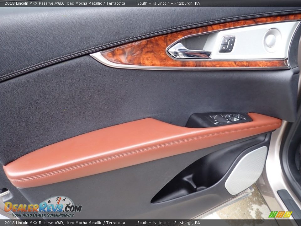 2018 Lincoln MKX Reserve AWD Iced Mocha Metallic / Terracotta Photo #18