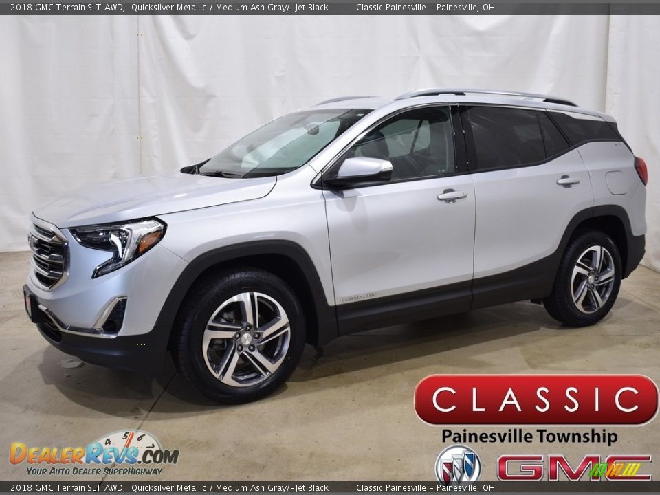 2018 GMC Terrain SLT AWD Quicksilver Metallic / Medium Ash Gray/­Jet Black Photo #1