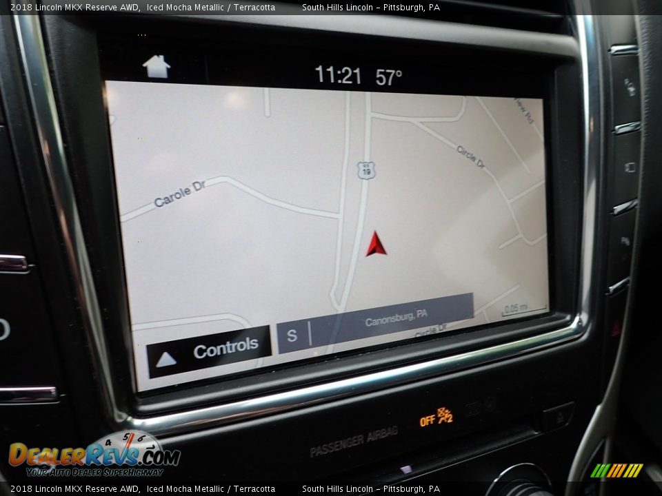 2018 Lincoln MKX Reserve AWD Iced Mocha Metallic / Terracotta Photo #21