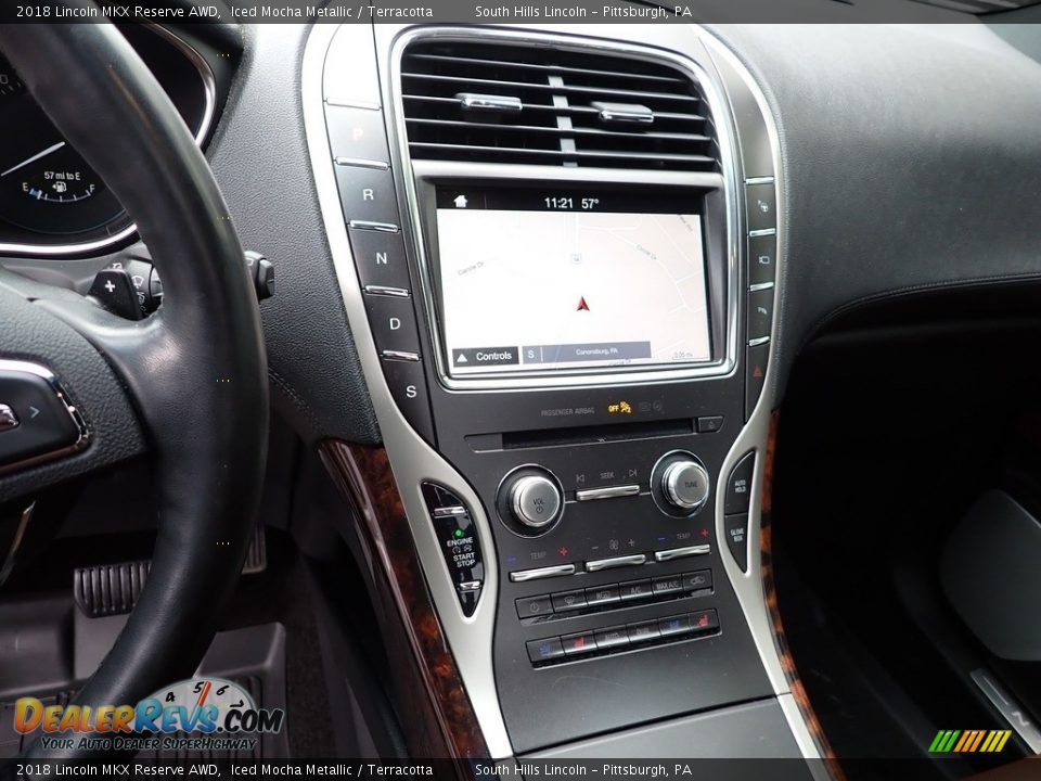 2018 Lincoln MKX Reserve AWD Iced Mocha Metallic / Terracotta Photo #22