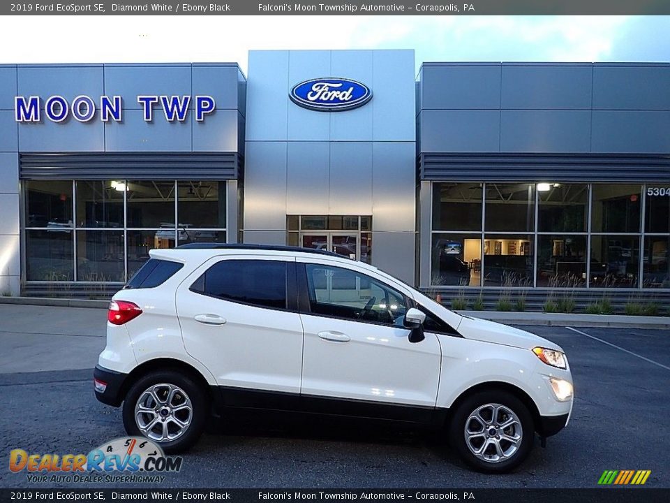 2019 Ford EcoSport SE Diamond White / Ebony Black Photo #1