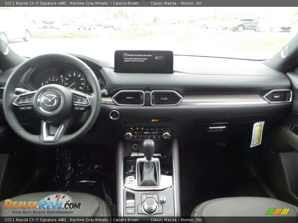 2021 Mazda CX-5 Signature AWD Machine Gray Metallic / Caturra Brown Photo #3