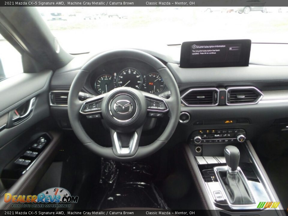 2021 Mazda CX-5 Signature AWD Machine Gray Metallic / Caturra Brown Photo #4