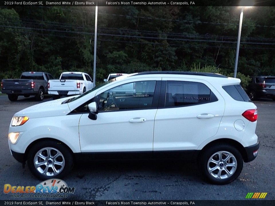 2019 Ford EcoSport SE Diamond White / Ebony Black Photo #6