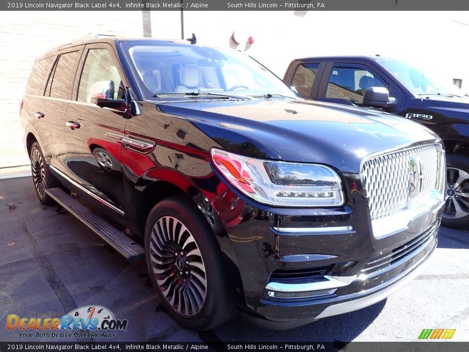 2019 Lincoln Navigator Black Label 4x4 Infinite Black Metallic / Alpine Photo #4