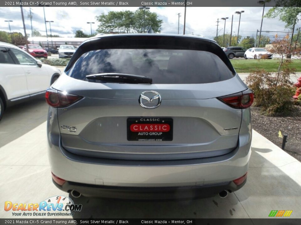 2021 Mazda CX-5 Grand Touring AWD Sonic Silver Metallic / Black Photo #5