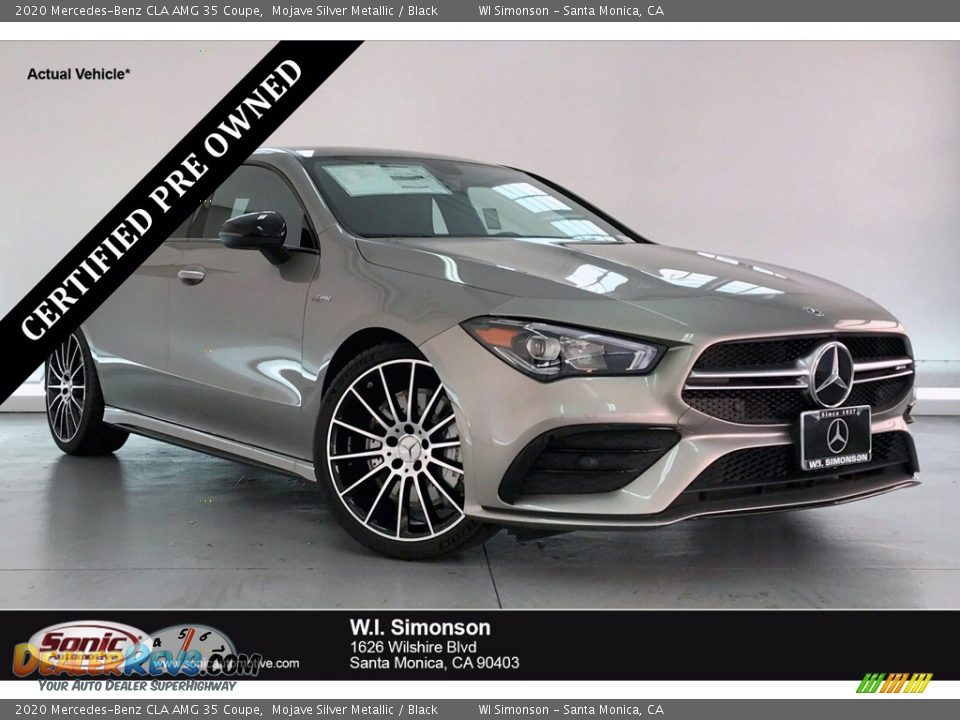 2020 Mercedes-Benz CLA AMG 35 Coupe Mojave Silver Metallic / Black Photo #1