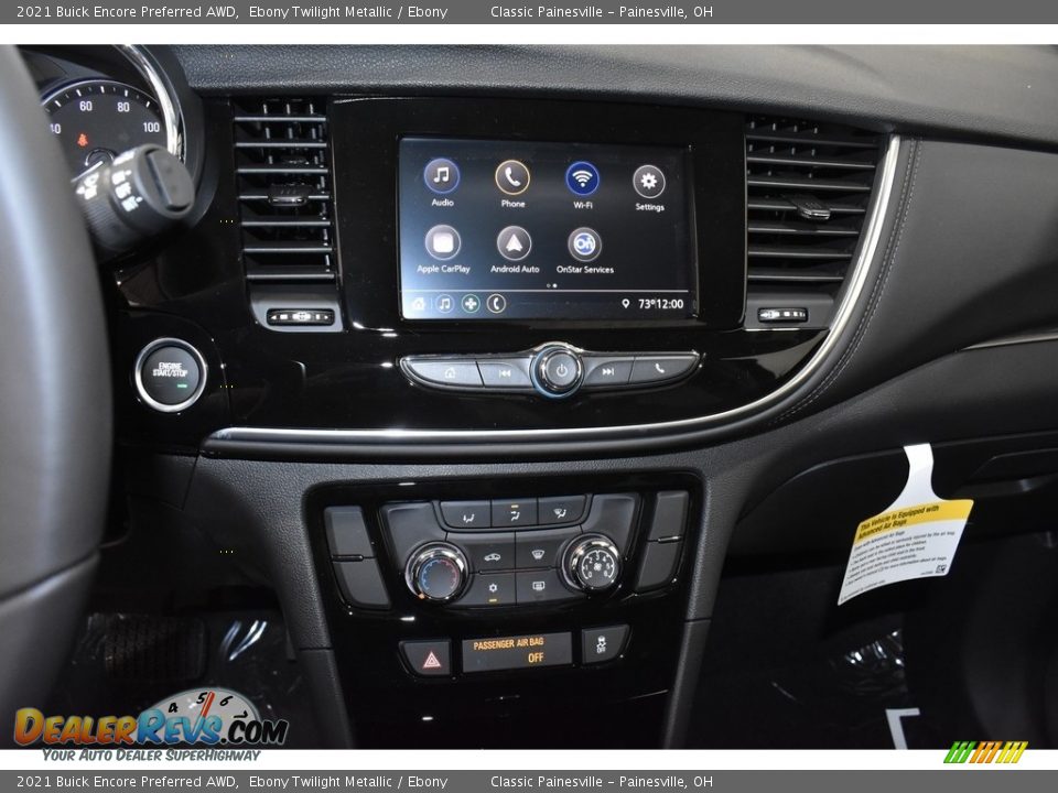 2021 Buick Encore Preferred AWD Ebony Twilight Metallic / Ebony Photo #10