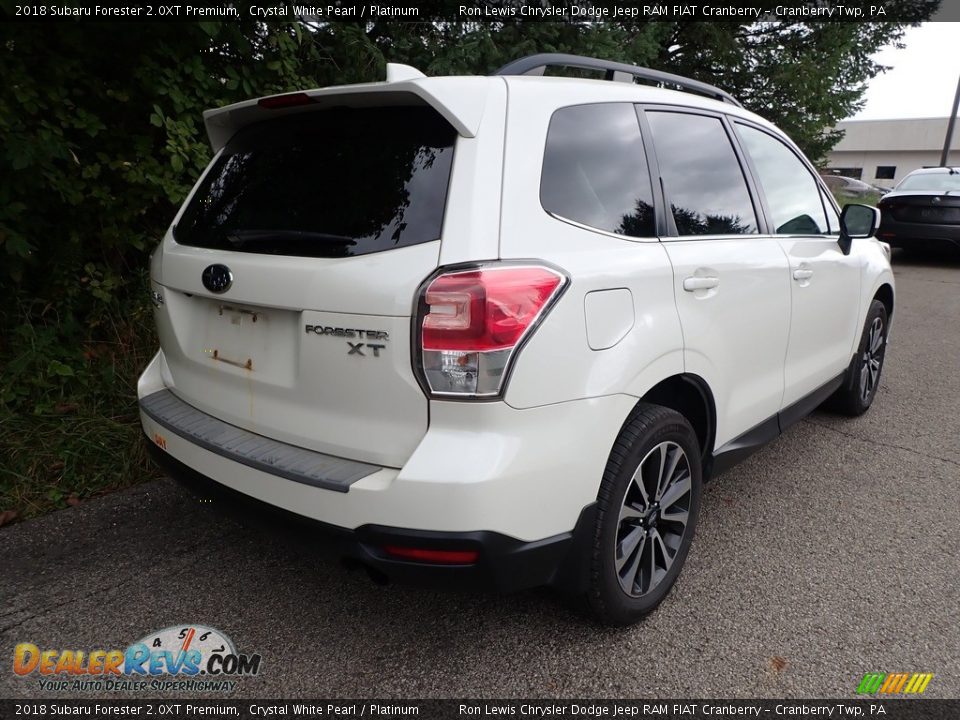 2018 Subaru Forester 2.0XT Premium Crystal White Pearl / Platinum Photo #2