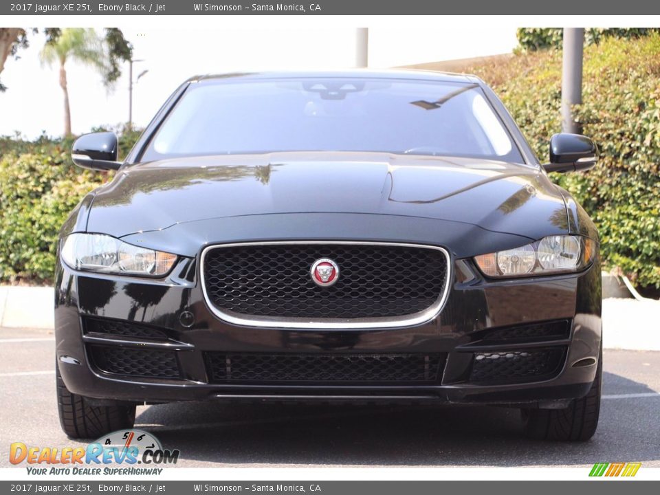 2017 Jaguar XE 25t Ebony Black / Jet Photo #3