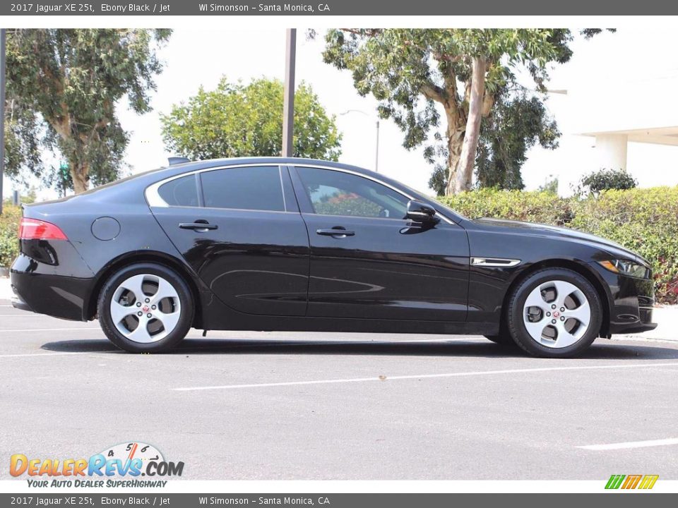 2017 Jaguar XE 25t Ebony Black / Jet Photo #4