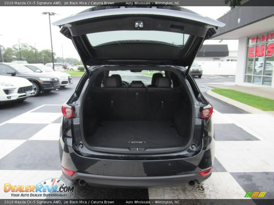 2019 Mazda CX-5 Signature AWD Jet Black Mica / Caturra Brown Photo #5
