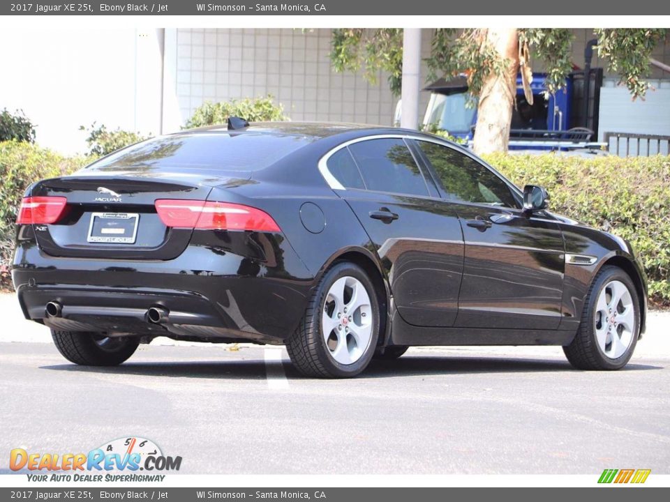 2017 Jaguar XE 25t Ebony Black / Jet Photo #5