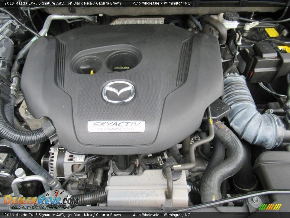 2019 Mazda CX-5 Signature AWD Jet Black Mica / Caturra Brown Photo #6