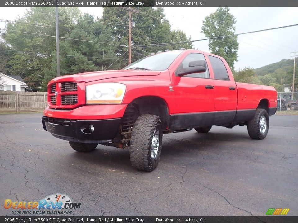 Flame Red 2006 Dodge Ram 3500 SLT Quad Cab 4x4 Photo #7