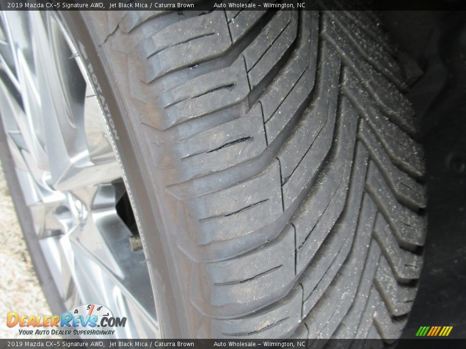 2019 Mazda CX-5 Signature AWD Jet Black Mica / Caturra Brown Photo #8