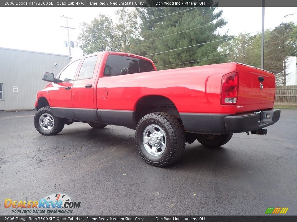 2006 Dodge Ram 3500 SLT Quad Cab 4x4 Flame Red / Medium Slate Gray Photo #9