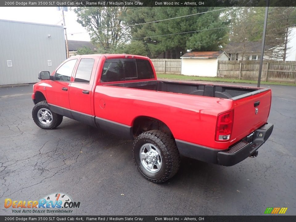 2006 Dodge Ram 3500 SLT Quad Cab 4x4 Flame Red / Medium Slate Gray Photo #10