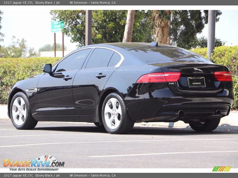 2017 Jaguar XE 25t Ebony Black / Jet Photo #8