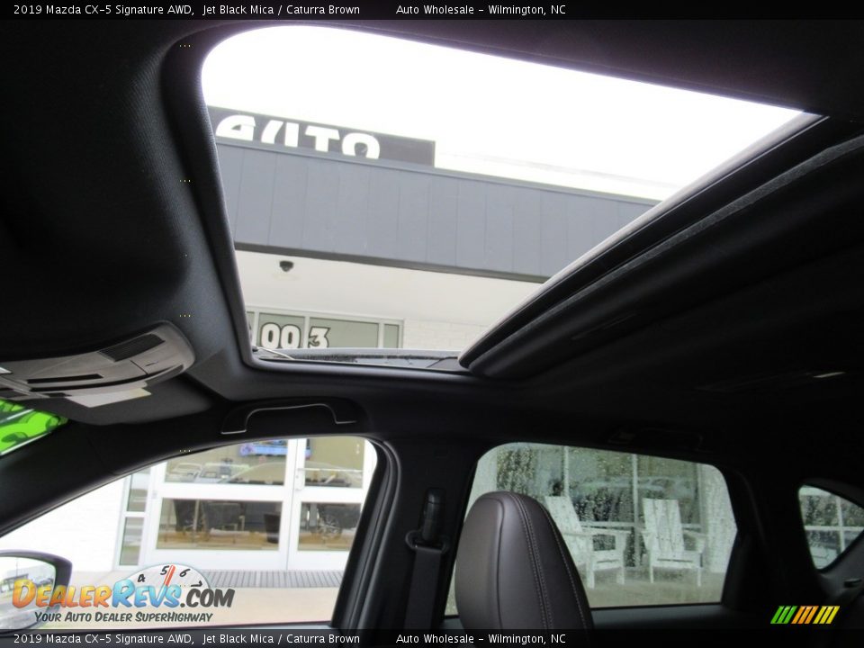 2019 Mazda CX-5 Signature AWD Jet Black Mica / Caturra Brown Photo #11