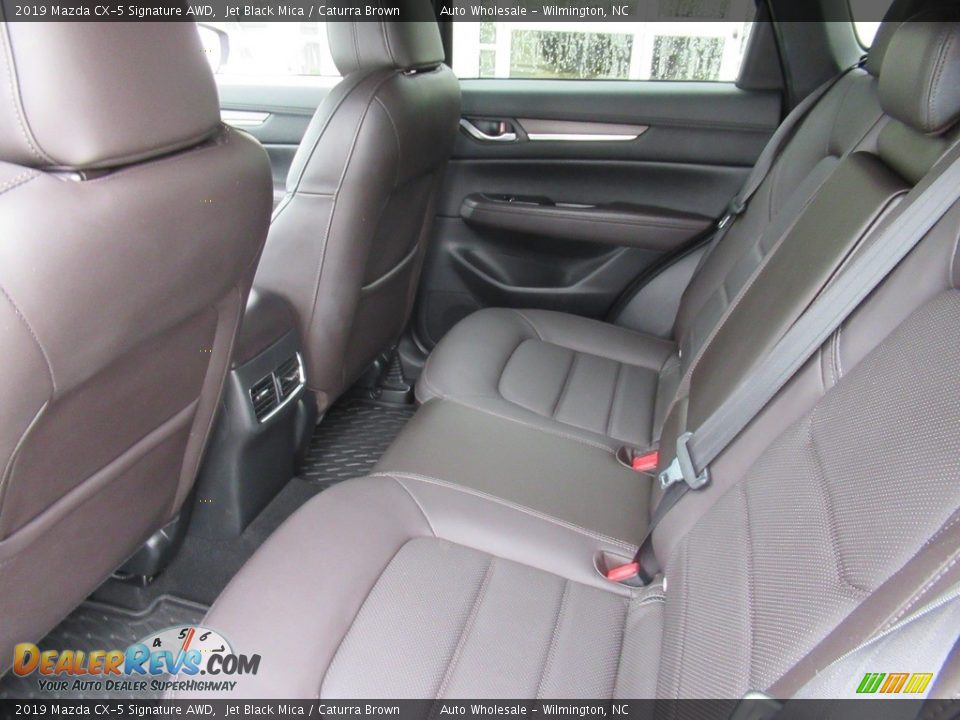 2019 Mazda CX-5 Signature AWD Jet Black Mica / Caturra Brown Photo #12