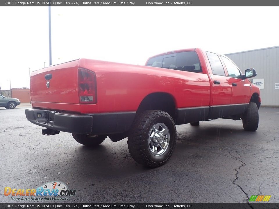 2006 Dodge Ram 3500 SLT Quad Cab 4x4 Flame Red / Medium Slate Gray Photo #13