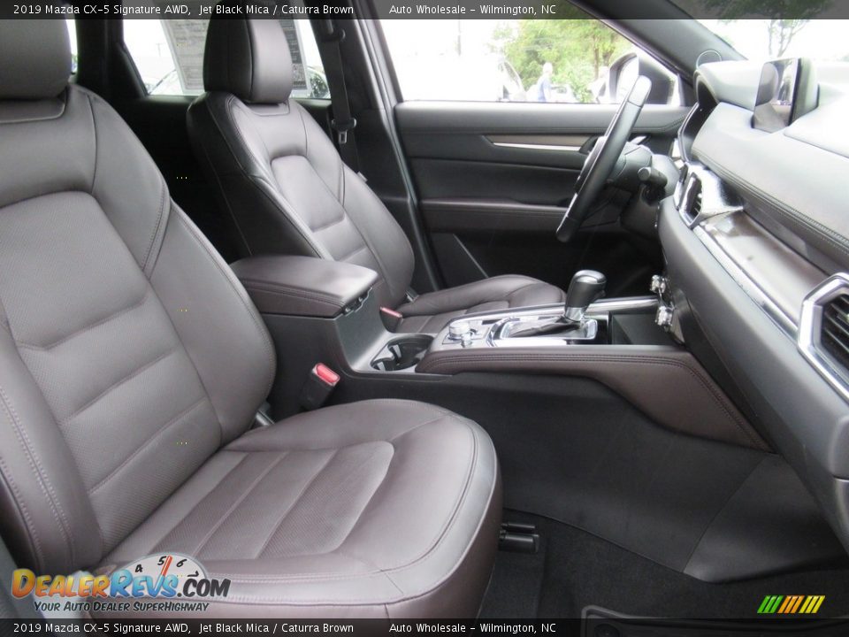 2019 Mazda CX-5 Signature AWD Jet Black Mica / Caturra Brown Photo #13