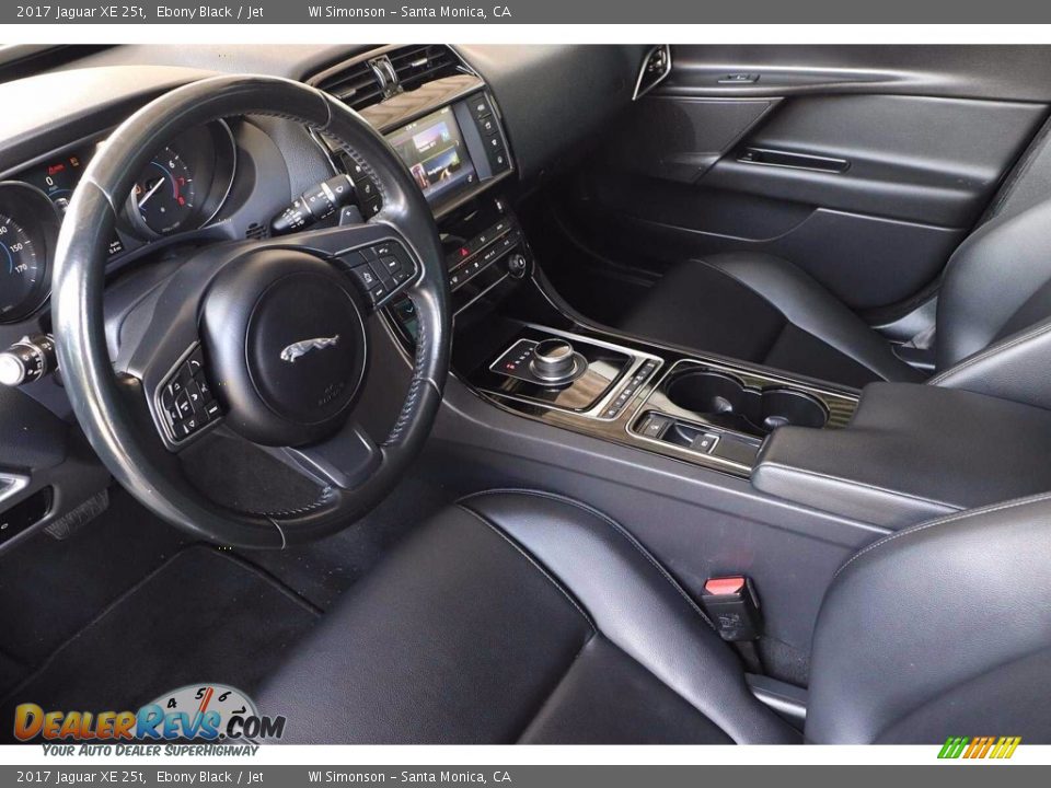 2017 Jaguar XE 25t Ebony Black / Jet Photo #12