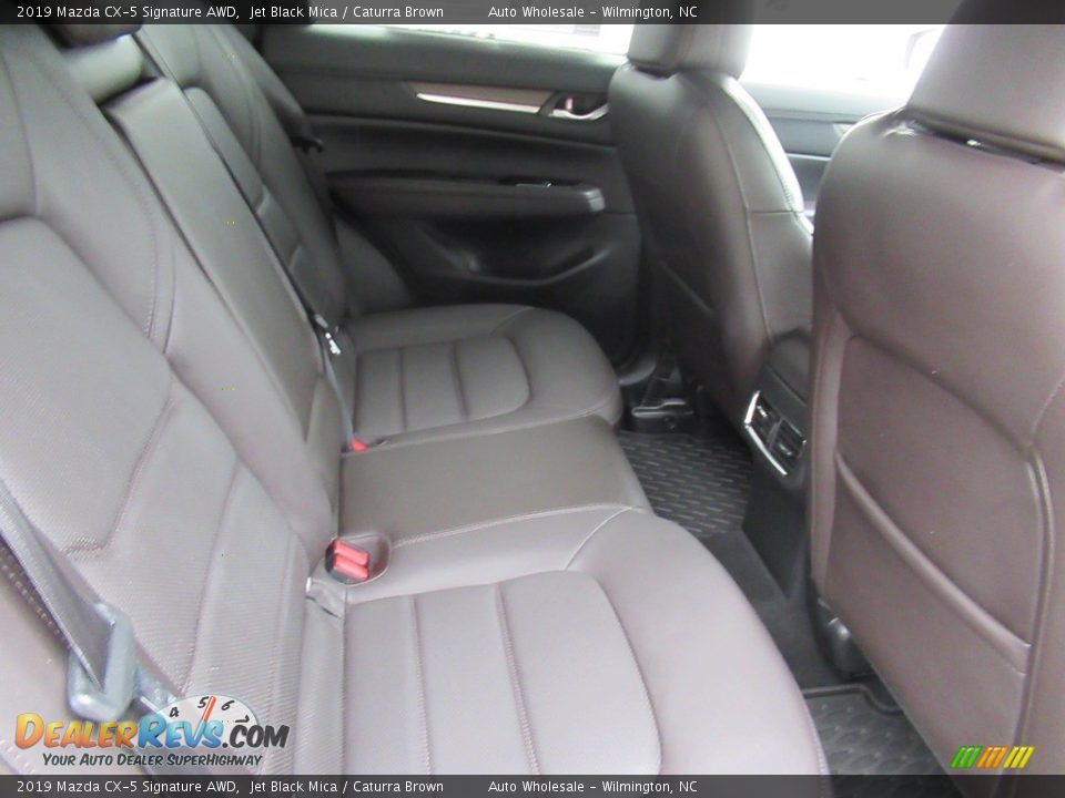 2019 Mazda CX-5 Signature AWD Jet Black Mica / Caturra Brown Photo #14