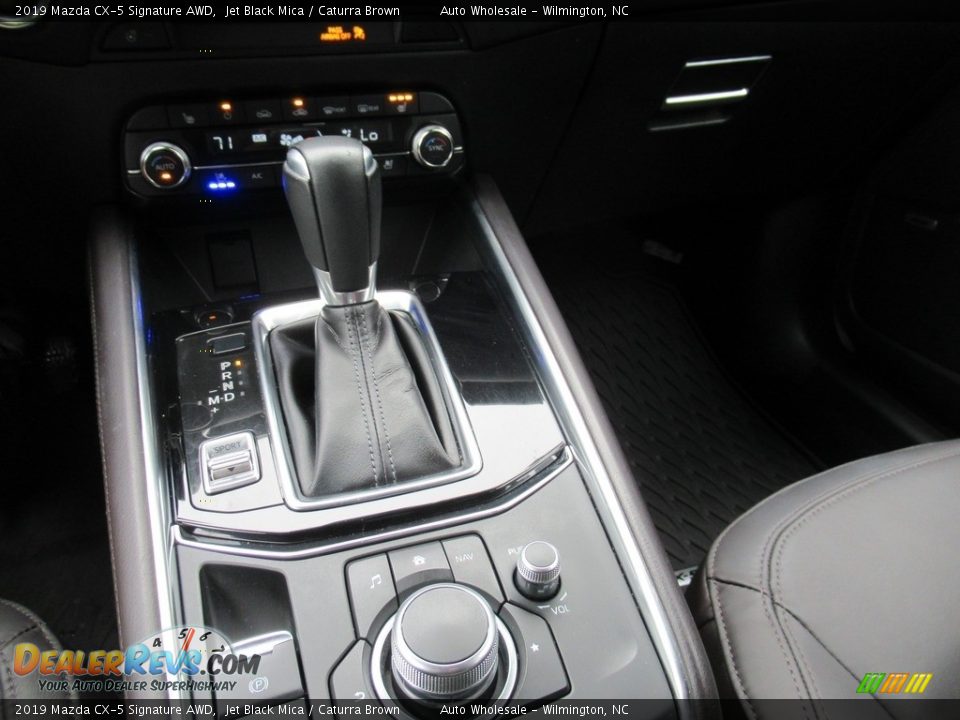2019 Mazda CX-5 Signature AWD Jet Black Mica / Caturra Brown Photo #19