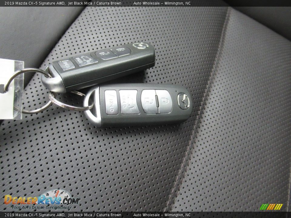 2019 Mazda CX-5 Signature AWD Jet Black Mica / Caturra Brown Photo #20