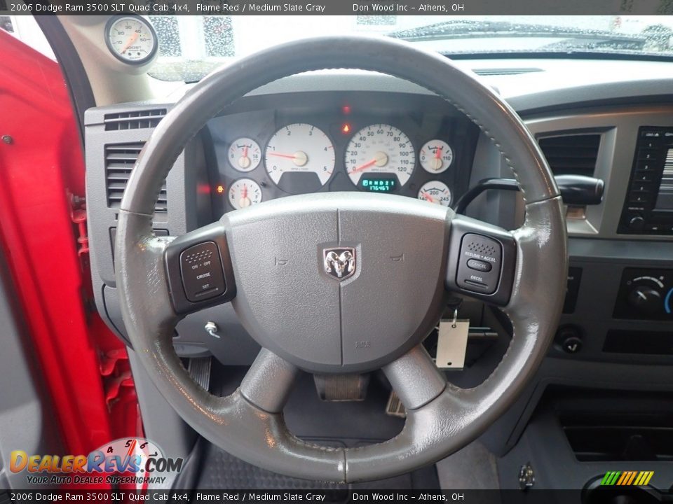 2006 Dodge Ram 3500 SLT Quad Cab 4x4 Steering Wheel Photo #23