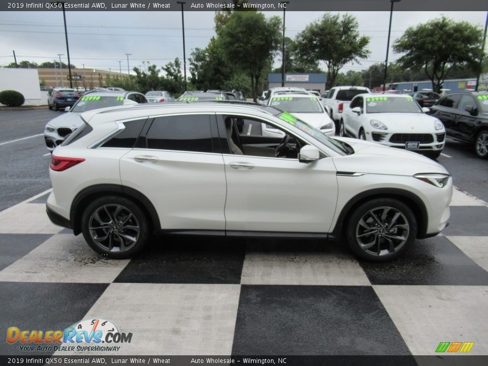 2019 Infiniti QX50 Essential AWD Lunar White / Wheat Photo #3