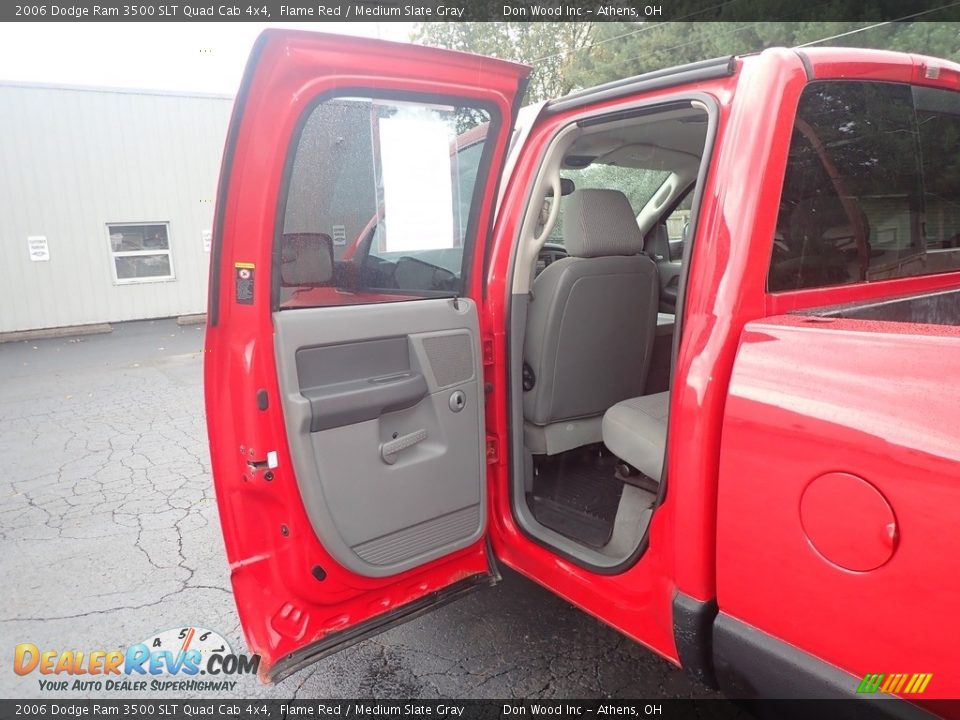 2006 Dodge Ram 3500 SLT Quad Cab 4x4 Flame Red / Medium Slate Gray Photo #31