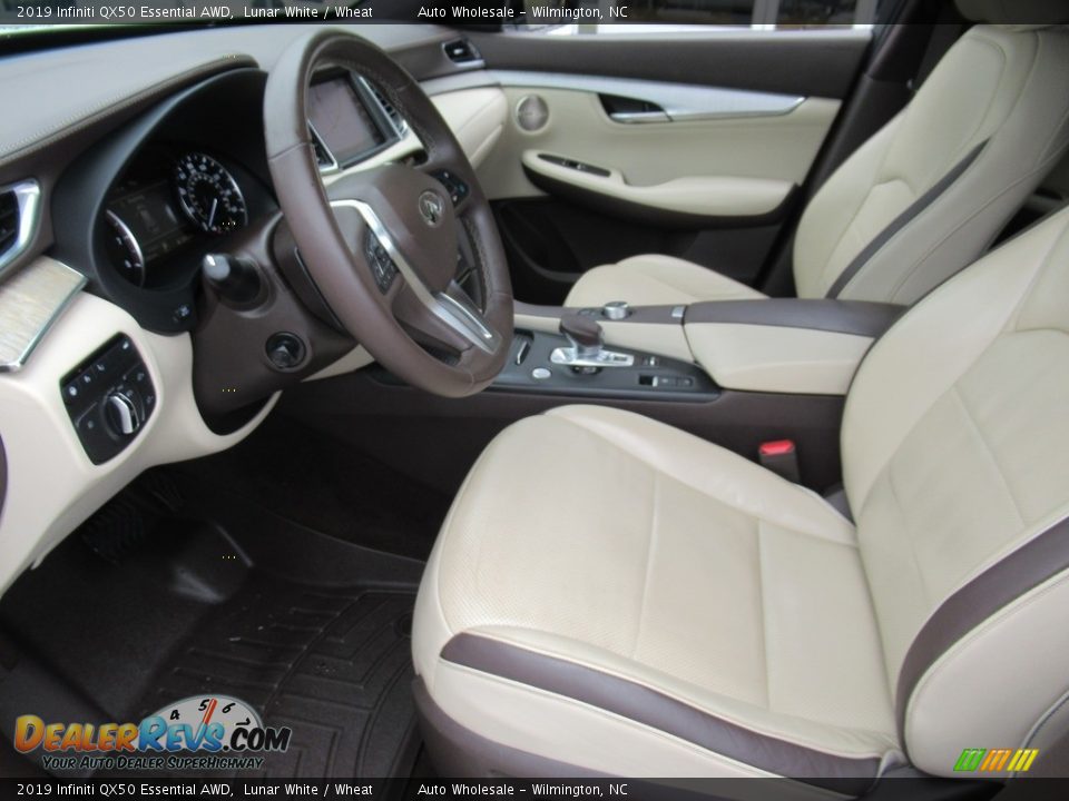 2019 Infiniti QX50 Essential AWD Lunar White / Wheat Photo #10