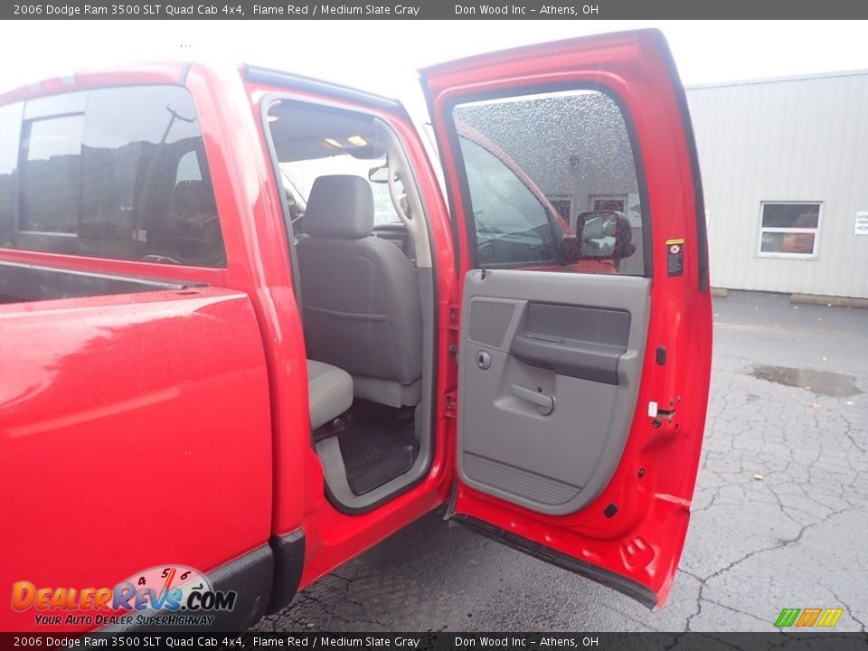2006 Dodge Ram 3500 SLT Quad Cab 4x4 Flame Red / Medium Slate Gray Photo #33