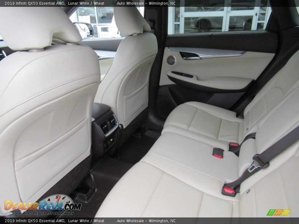 2019 Infiniti QX50 Essential AWD Lunar White / Wheat Photo #12
