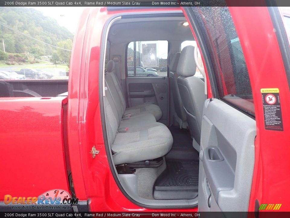 2006 Dodge Ram 3500 SLT Quad Cab 4x4 Flame Red / Medium Slate Gray Photo #34