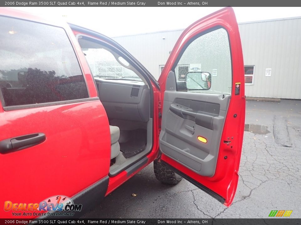 2006 Dodge Ram 3500 SLT Quad Cab 4x4 Flame Red / Medium Slate Gray Photo #35