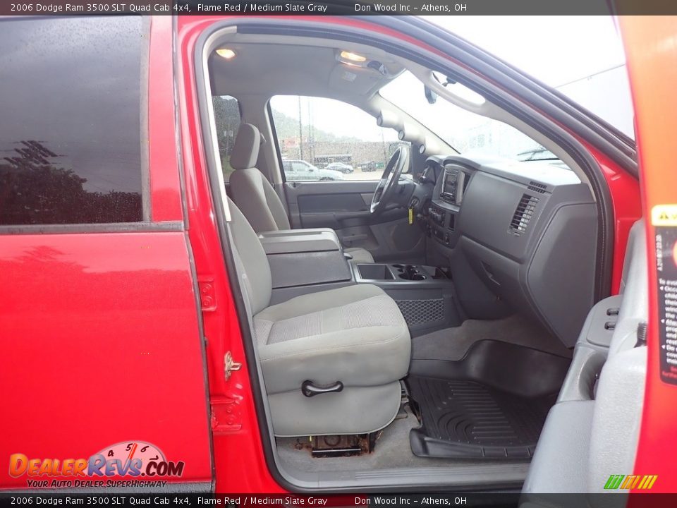 2006 Dodge Ram 3500 SLT Quad Cab 4x4 Flame Red / Medium Slate Gray Photo #36