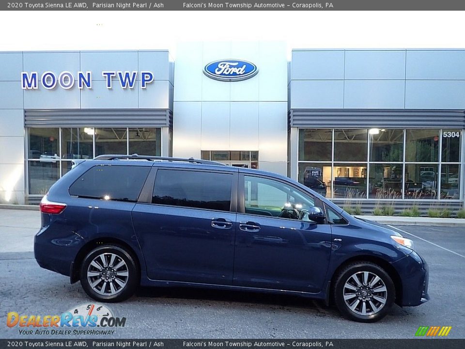 2020 Toyota Sienna LE AWD Parisian Night Pearl / Ash Photo #1