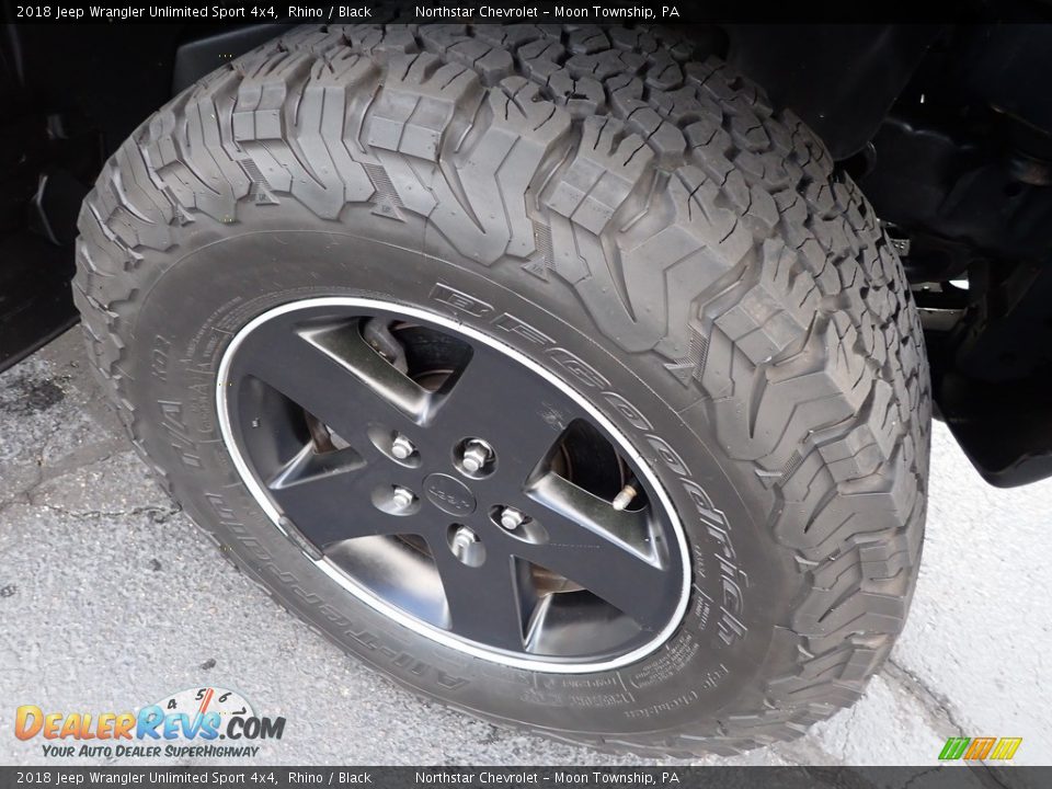 2018 Jeep Wrangler Unlimited Sport 4x4 Rhino / Black Photo #13