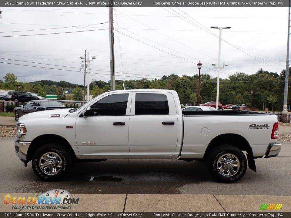 2021 Ram 2500 Tradesman Crew Cab 4x4 Bright White / Black/Diesel Gray Photo #5