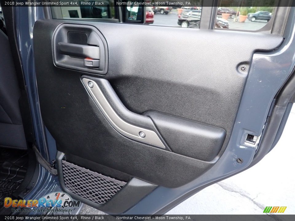 2018 Jeep Wrangler Unlimited Sport 4x4 Rhino / Black Photo #18