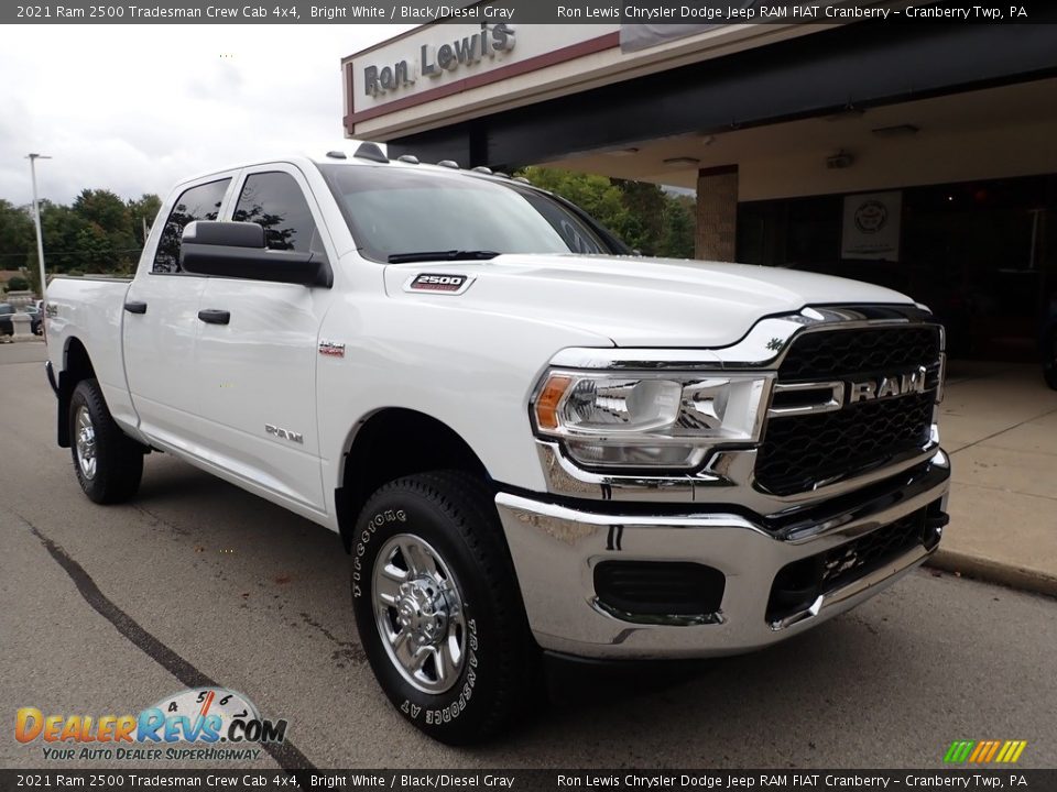 2021 Ram 2500 Tradesman Crew Cab 4x4 Bright White / Black/Diesel Gray Photo #8