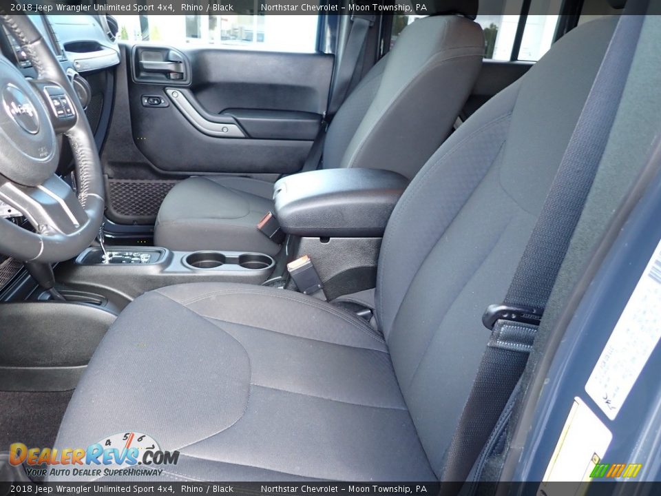 2018 Jeep Wrangler Unlimited Sport 4x4 Rhino / Black Photo #19