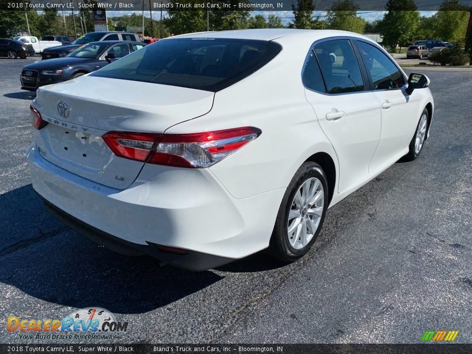 2018 Toyota Camry LE Super White / Black Photo #6