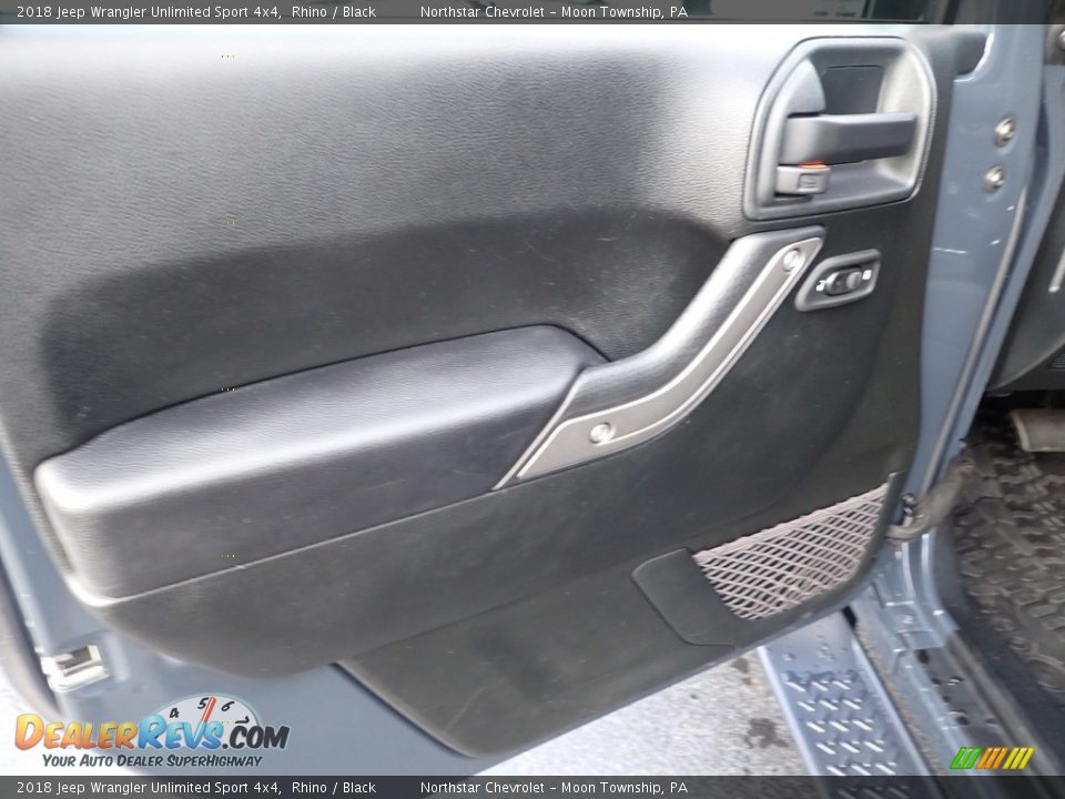 2018 Jeep Wrangler Unlimited Sport 4x4 Rhino / Black Photo #24
